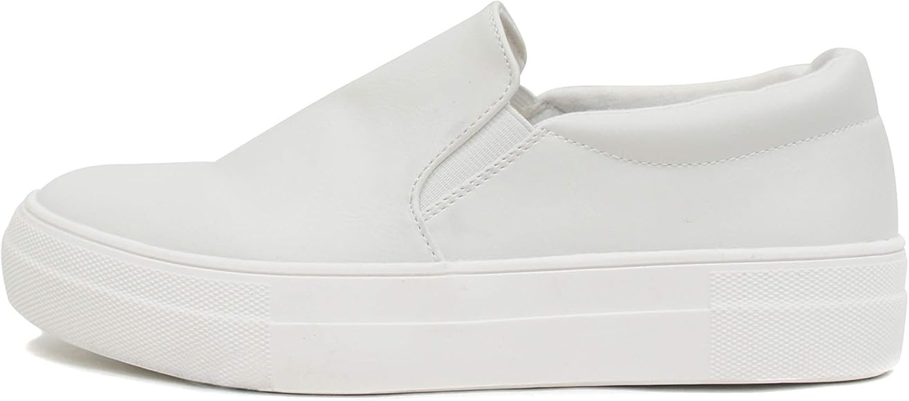 Soda Women's Slip On Platform Fashion Cushion Foam Sneakers Hi (Light Camo | Amazon (US)