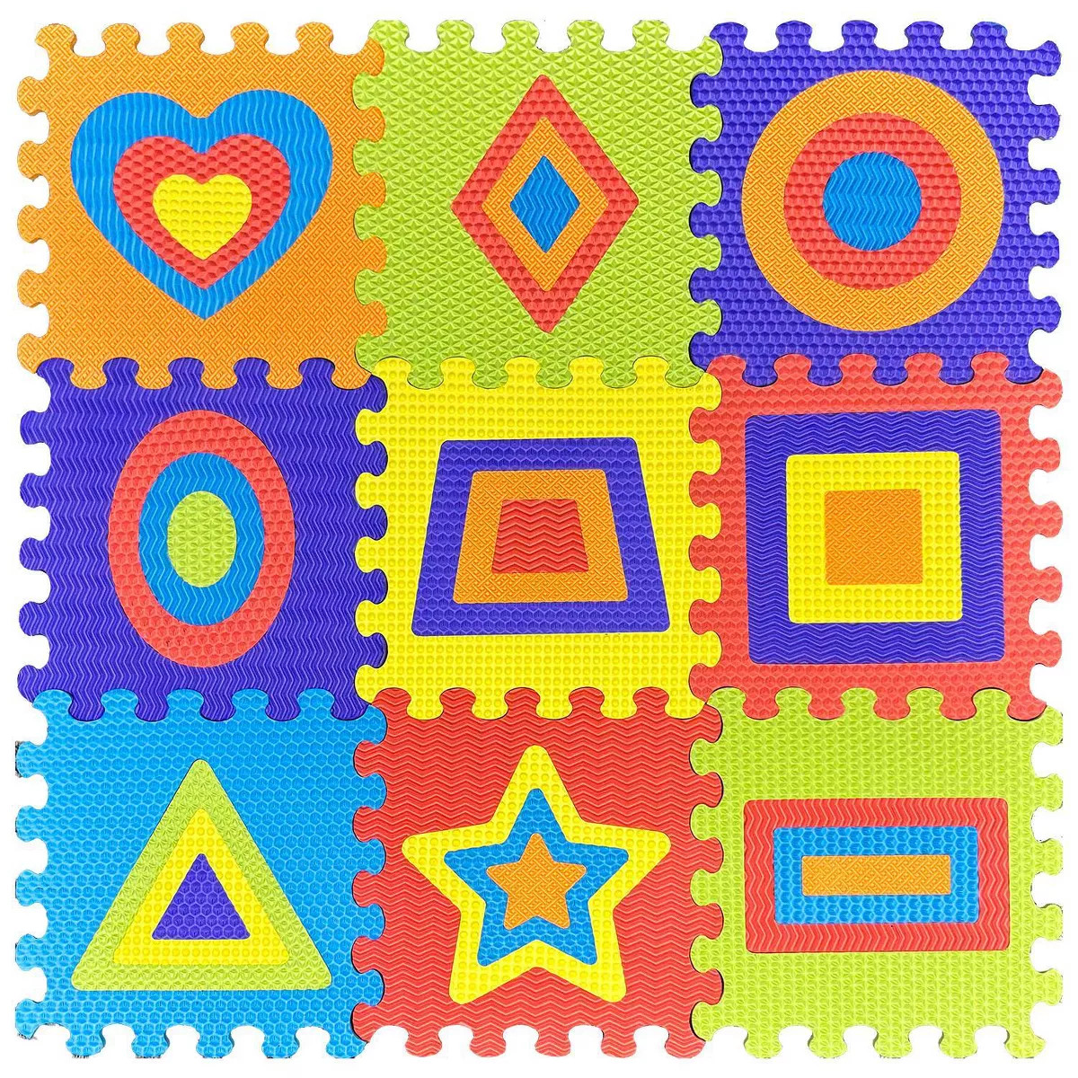 9pc FunPlay Interlocking Foam Play Mats | Target