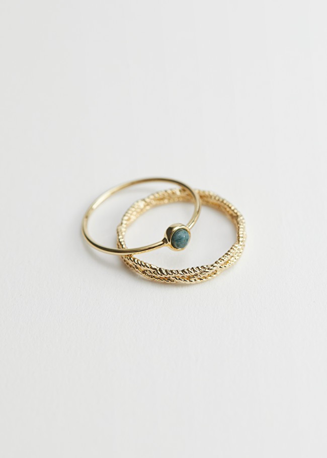 Twist Embossed Ring Set | & Other Stories (EU + UK)