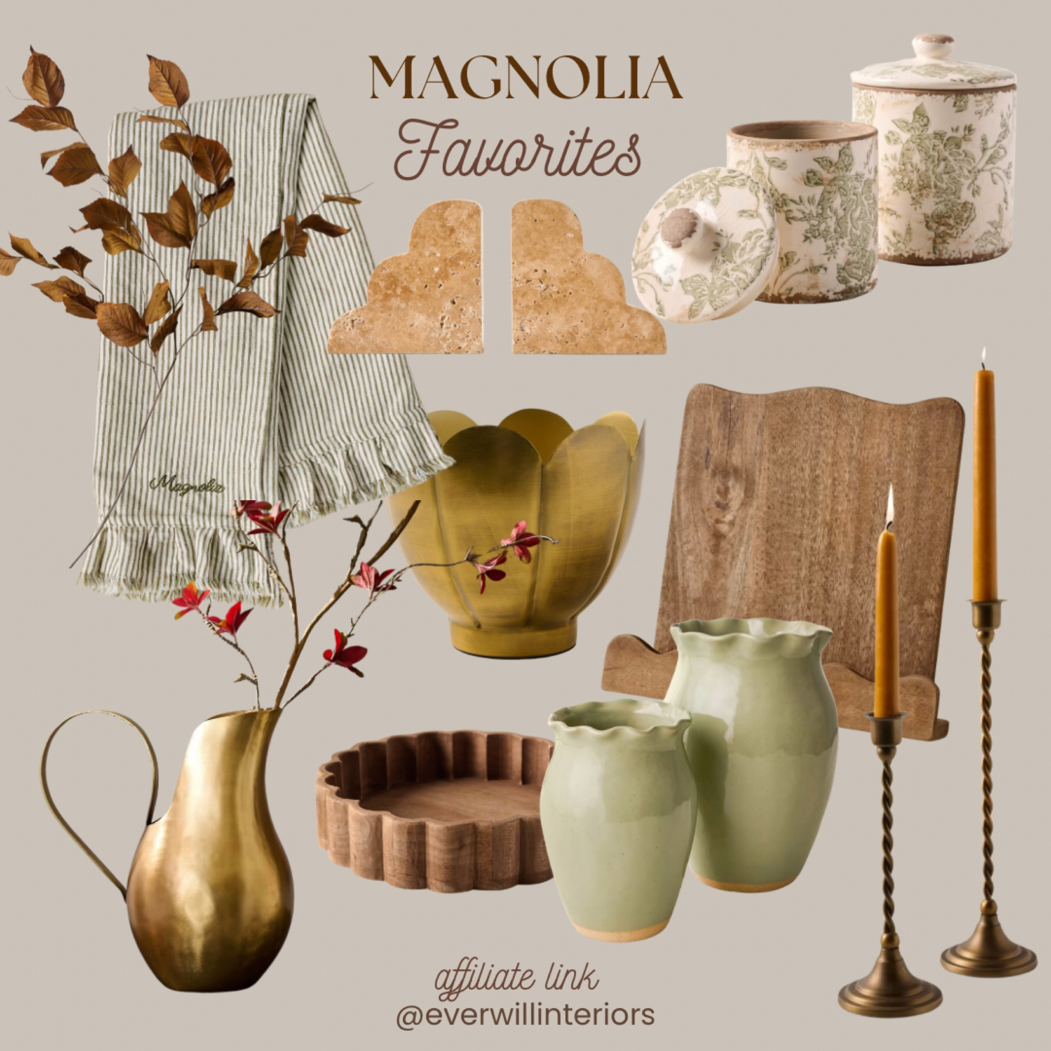 Obsessed with these Magnolia finds! So many more linked- check them out! A lot are even on sale!🏷️

These are great for fall, but versatile enough year round!

#magnolia #magnoliahome #magnoliahomedecor #attainablehome #homefinds #homedecoronsale #kitchendecor #bookends #canisters #handtowels #vase #candlesticks #tapercandles #fallstems #fallhomedecor #falldecor

#LTKFindsUnder50 #LTKSaleAlert #LTKHome