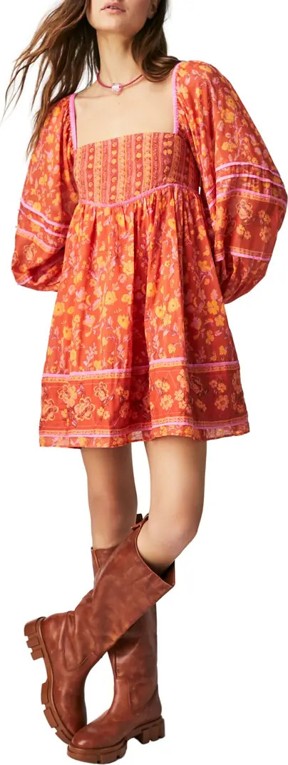 Endless Afternoon Print Long Sleeve Minidress | Nordstrom