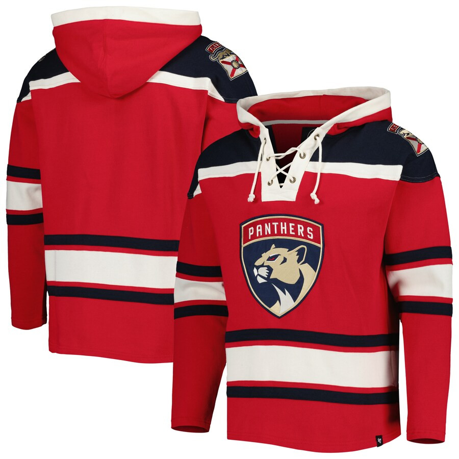 Florida Panthers '47 Superior Lacer Pullover Hoodie - Red | Fanatics