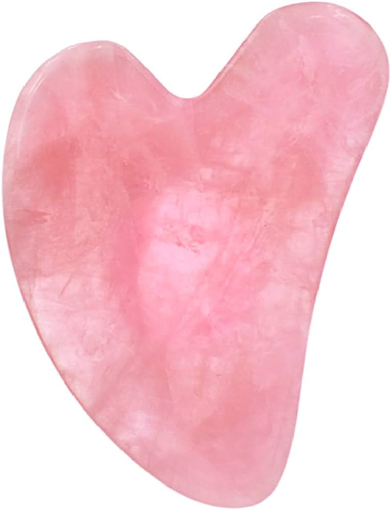 LOBOBEAR Rose Quartz Gua Sha, Heart Shaped Gua Sha Jade, Facial Guasha Tool, Real Jade Gua Sha Fa... | Amazon (US)