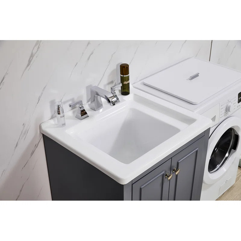 ST-SL-Y006G-24 24" L x 22" W Undermount Laundry Sink | Wayfair North America
