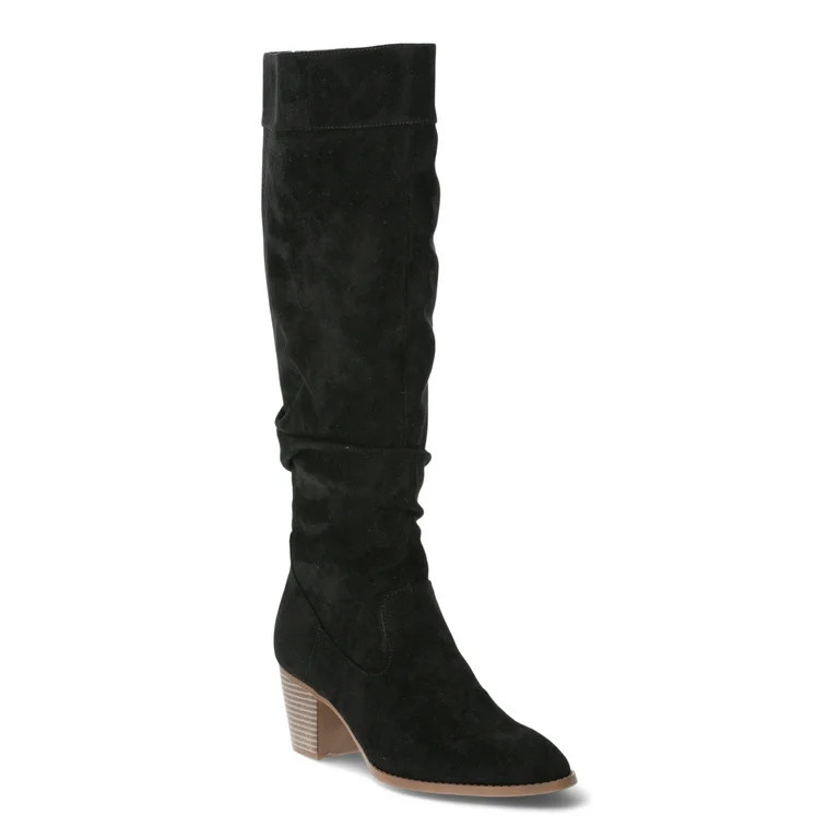 Time and Tru Women's Tall Heeled Slouch Boots, Sizes 6-11 | Walmart (US)