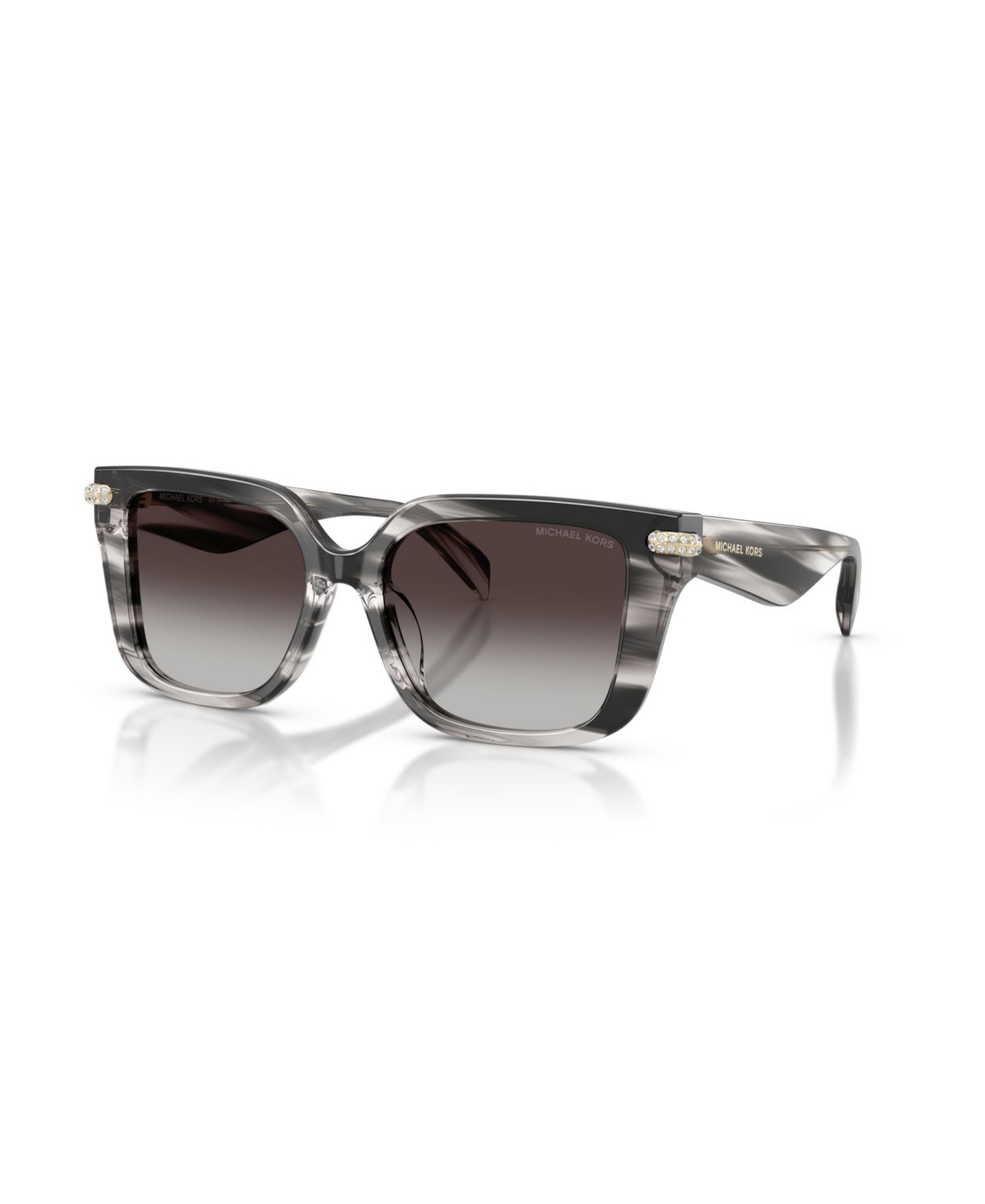 Michael Kors Women's Square Santo Domingo Sunglasses, MK2275BU - Black Horn | Macy's