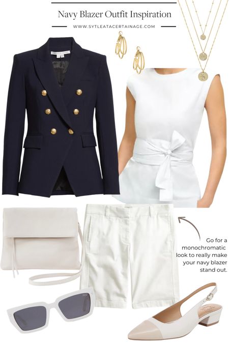 Navy Blazer Outfit Inspiration ✨

#LTKStyleTip #LTKSeasonal #LTKOver40