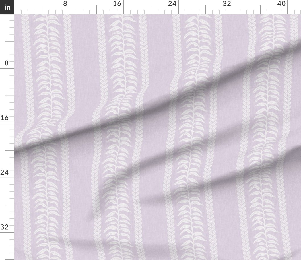 Palm Linen Stripe Lilac Fabric | Spoonflower | Spoonflower