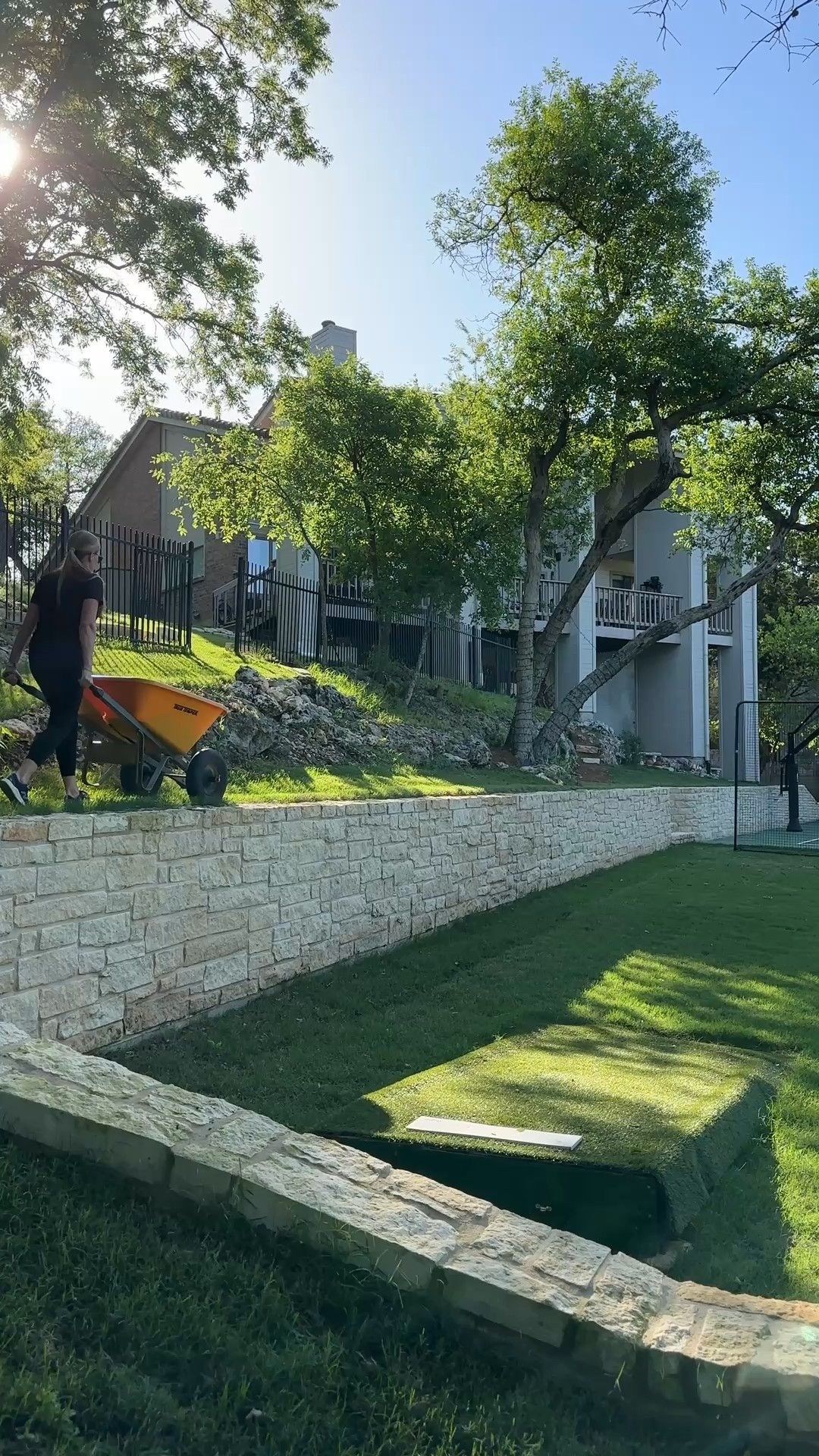Granite paths and solar lighting… 
The perfect low-maintenance backyard updates! 

All from @homedepot 
Outdoor diy projects, outdoor lighting, solar lights, #thehomedepot #sponsored 

#LTKHome #LTKSaleAlert #LTKWatchNow