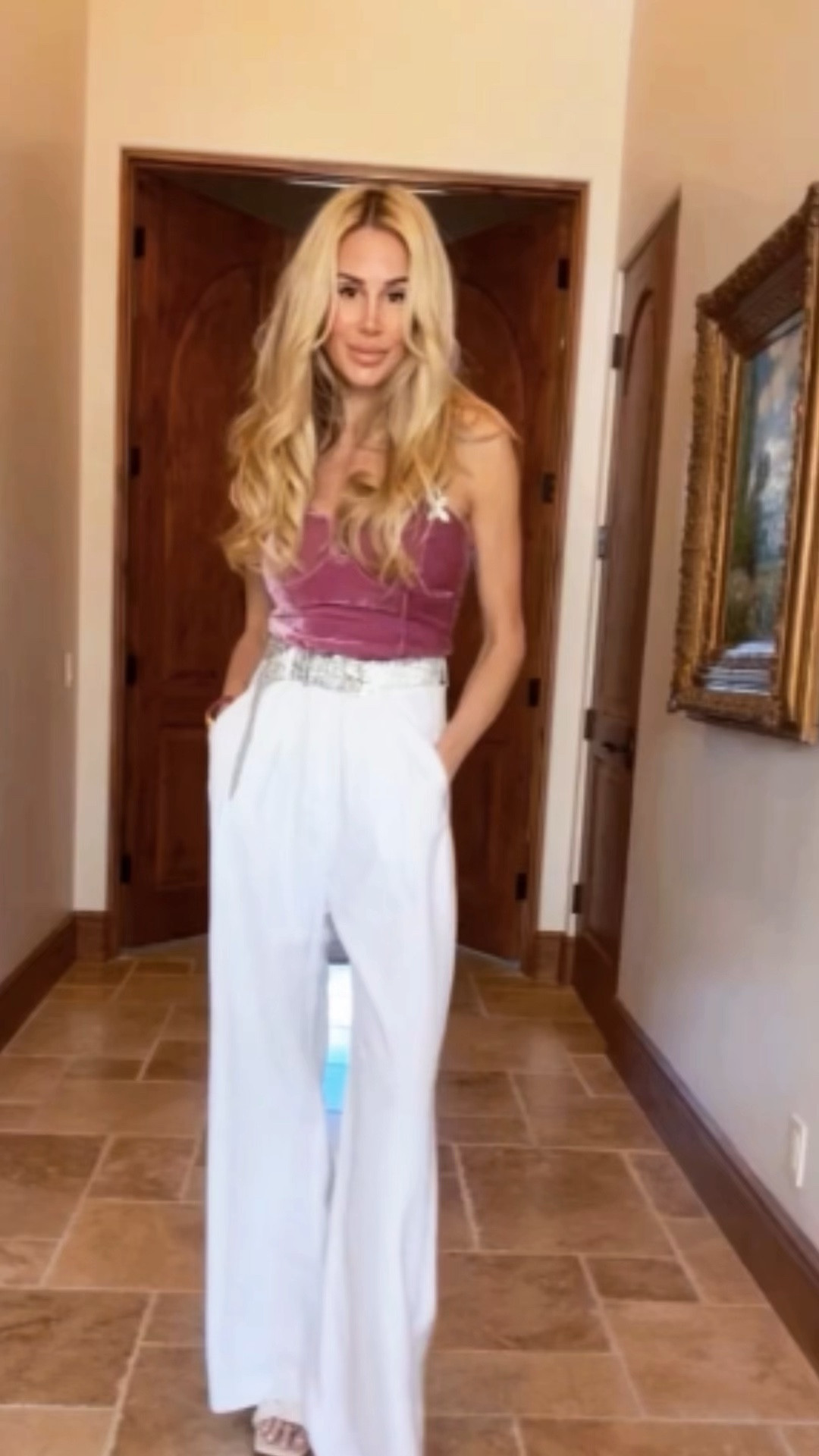 Spring brunch outfit with this reformation top I’m obsessed with, bought it in black too! 

#LTKover40 #LTKbeauty