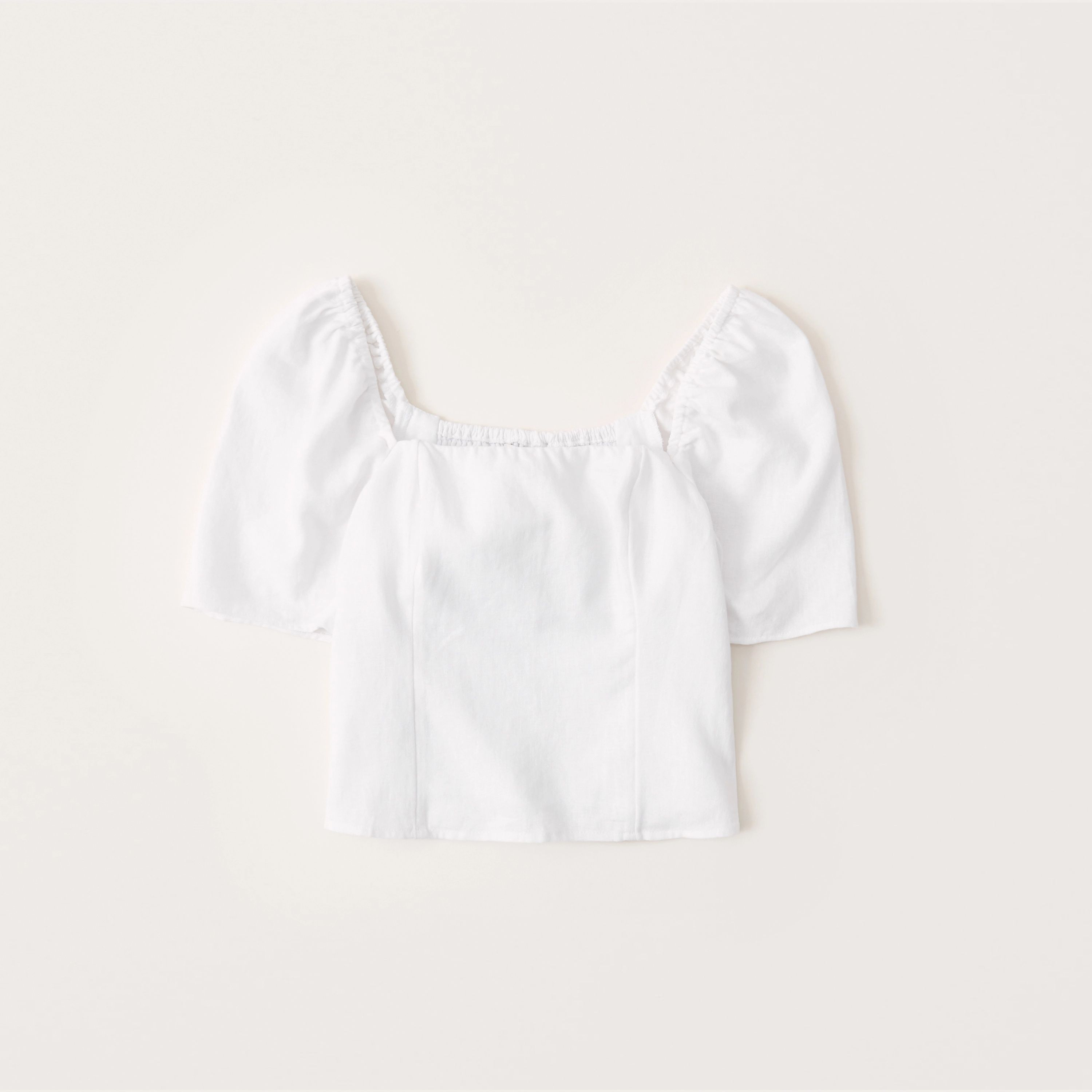 Matching Sets
			


  
						Linen-Blend Puff Sleeve Top | Abercrombie & Fitch (US)