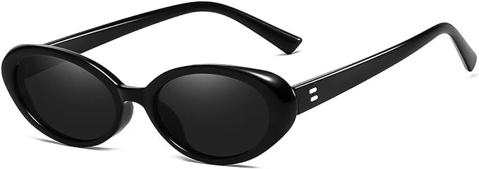 Verfimaci Gafas de sol ovaladas retro para mujer, gafas de ojo de gato a la moda | Amazon (US)