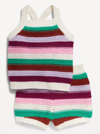 Sleeveless Sweater-Knit Tank and Shorts Set for Baby | Old Navy (CA)