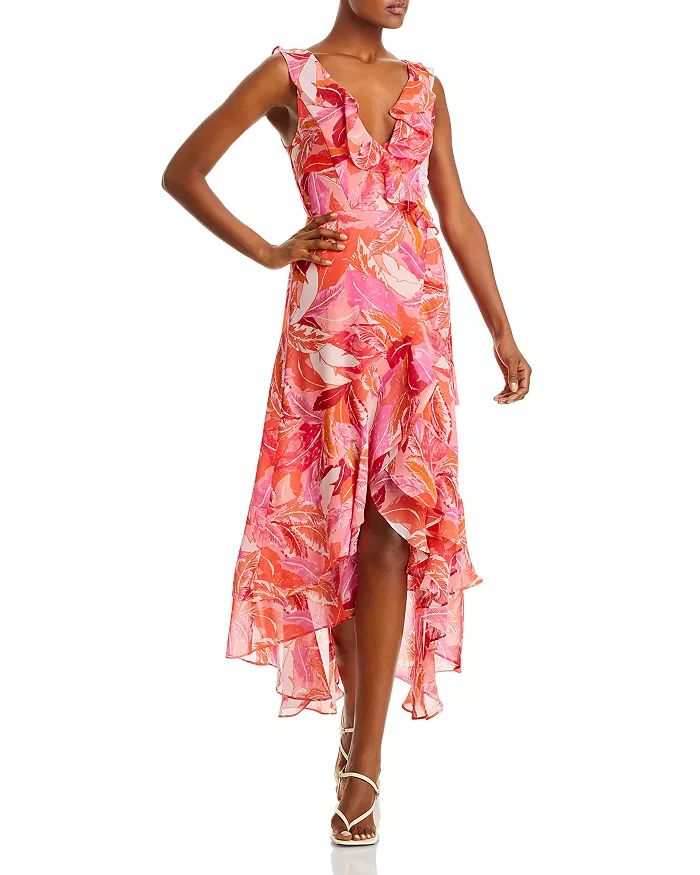Botanical Print High/Low Wrap Dress - 100% Exclusive | Bloomingdale's (US)