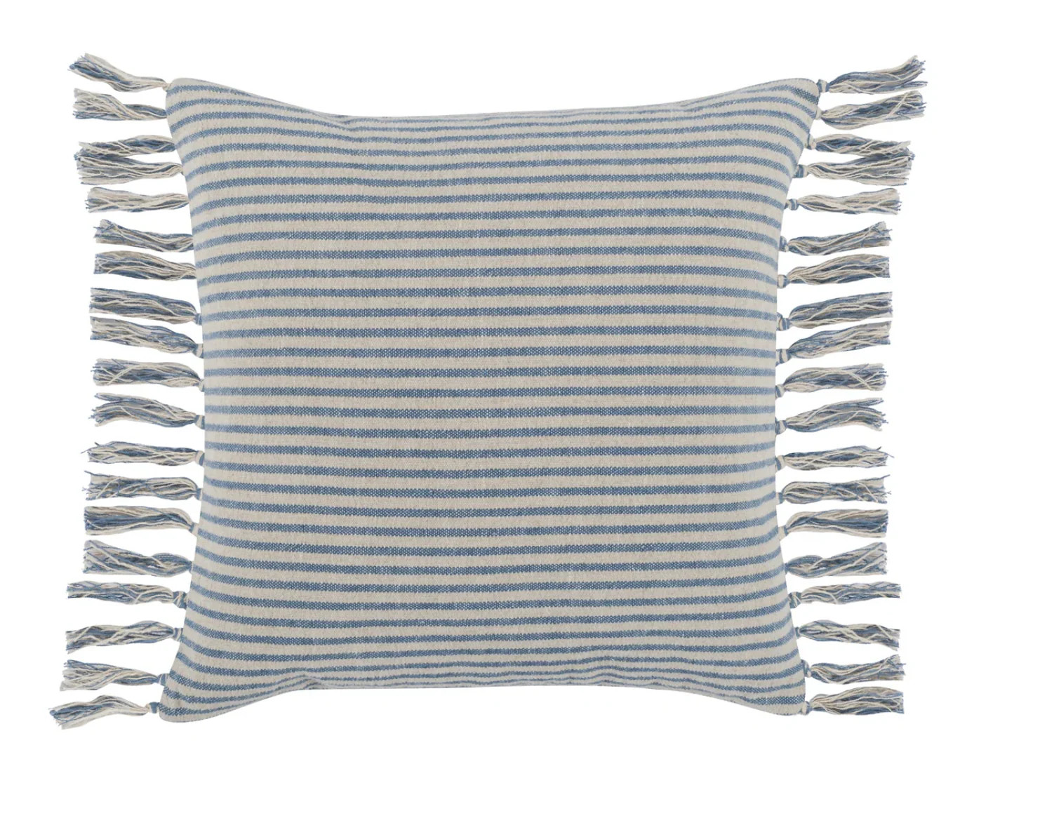 The Casa Laguna Blue Striped Linen Pillow - Set of Two | Mintly Home