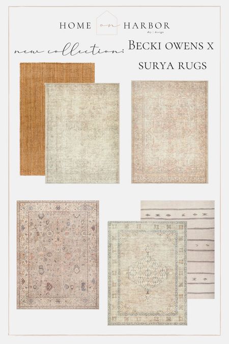 New rug collection from becki owens and surya! 

#LTKhome