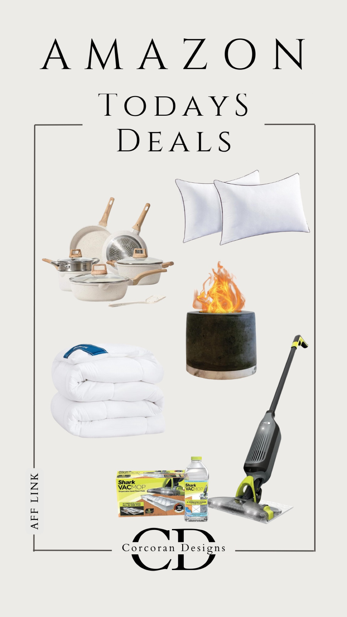 Shop today’s Amazon home deals! Neutral pots and pans, a tabletop fire pit, amazing pillow cases and the shark vacmop, all on sale now! 🙌🏼

Amazon home, Amazon finds, Amazon deals, Amazon must haves, Amazon deal of the day

#amazonhome #amazonfinds #amazonmusthaves #amazondeal #amazondealoftheday #tabletopfirepit #sharkvac #vacuummop #potsandpans #neutralpans #downcomforter 

#LTKMostLoved #LTKhome #LTKsalealert
