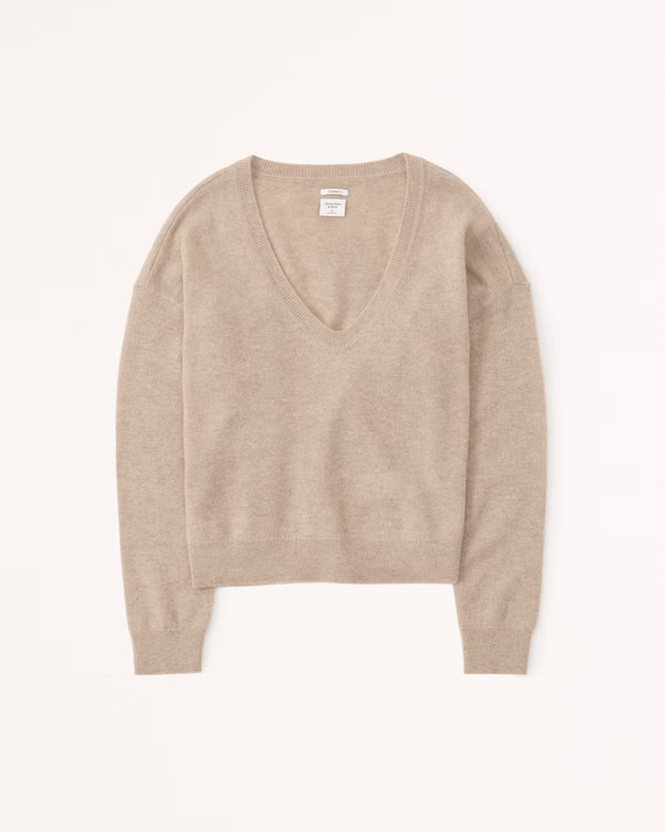 Cashmere V-Neck Sweater | Abercrombie & Fitch (US)