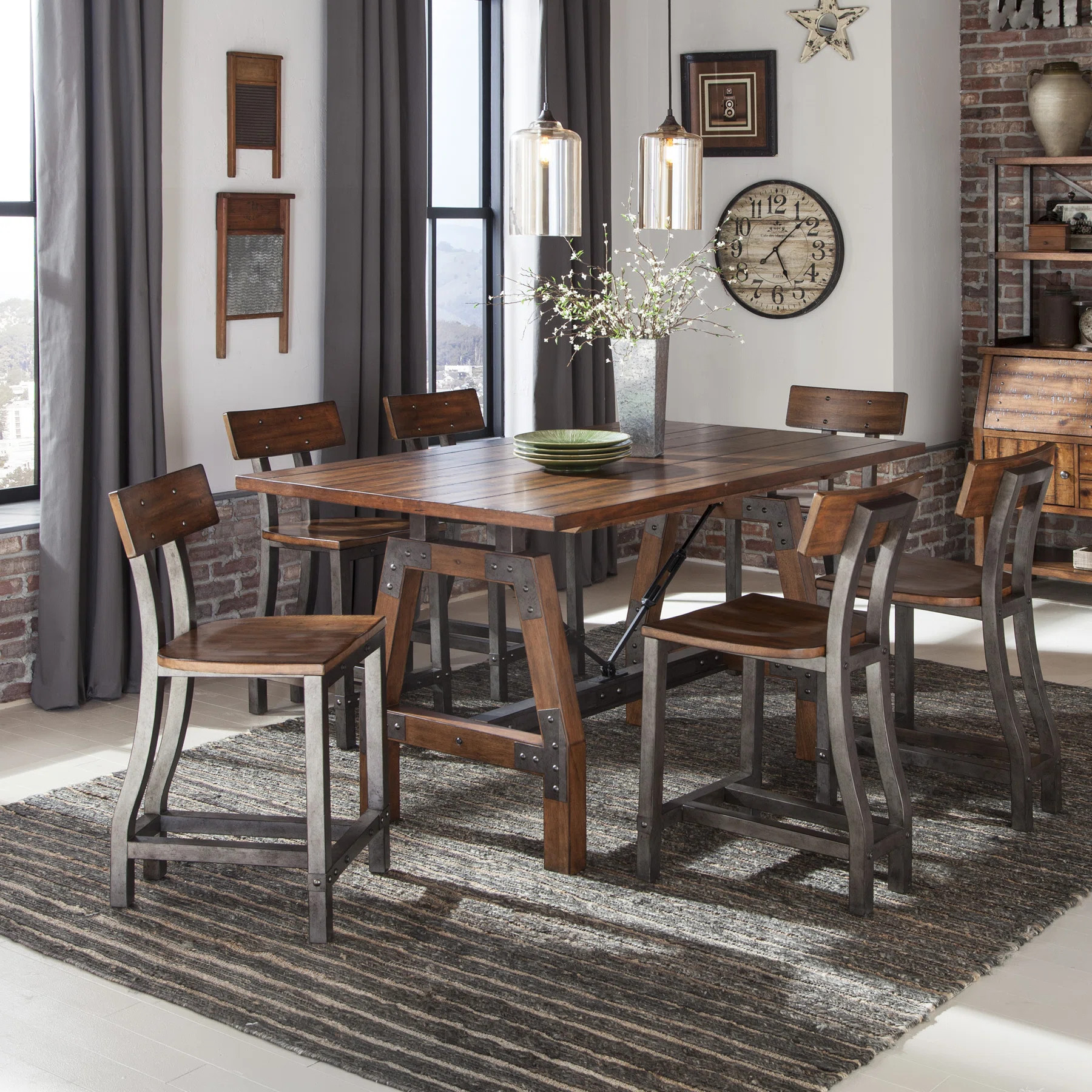 Dooling 6 - Person Counter Height Dining Set | Wayfair North America
