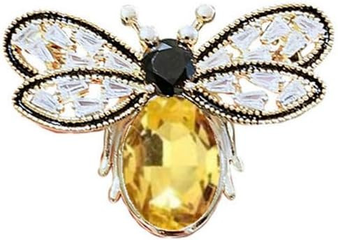 Colorful Rhinestone Crystal Bee Brooch Pin Vintage Bee Pearl Lapel Pin for Women Retro Rhinestone... | Amazon (US)