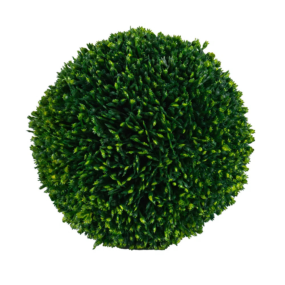 Faux Boxwood Decorative Spheres Set of 4 6" Green (Set of 4) | Wayfair North America