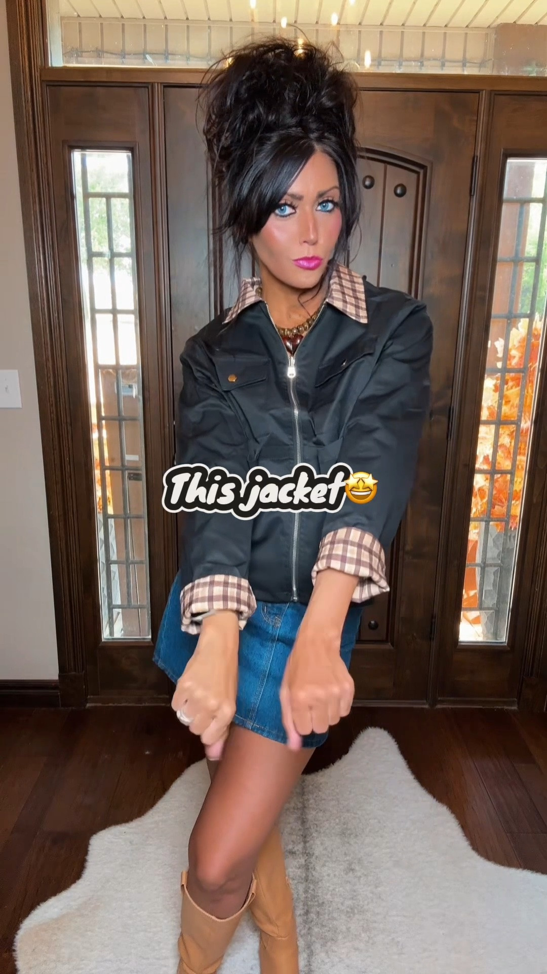 This jacket is everything for fall the colors🤩🤩 It’s reversible so it’s black and then plaid accents or plaid with black accents yes please!  In love !! For reference I’m 5’7 120 lbs wearing a size Small 💋

#LTKdayinmylife #LTKootd #LTKSeasonal