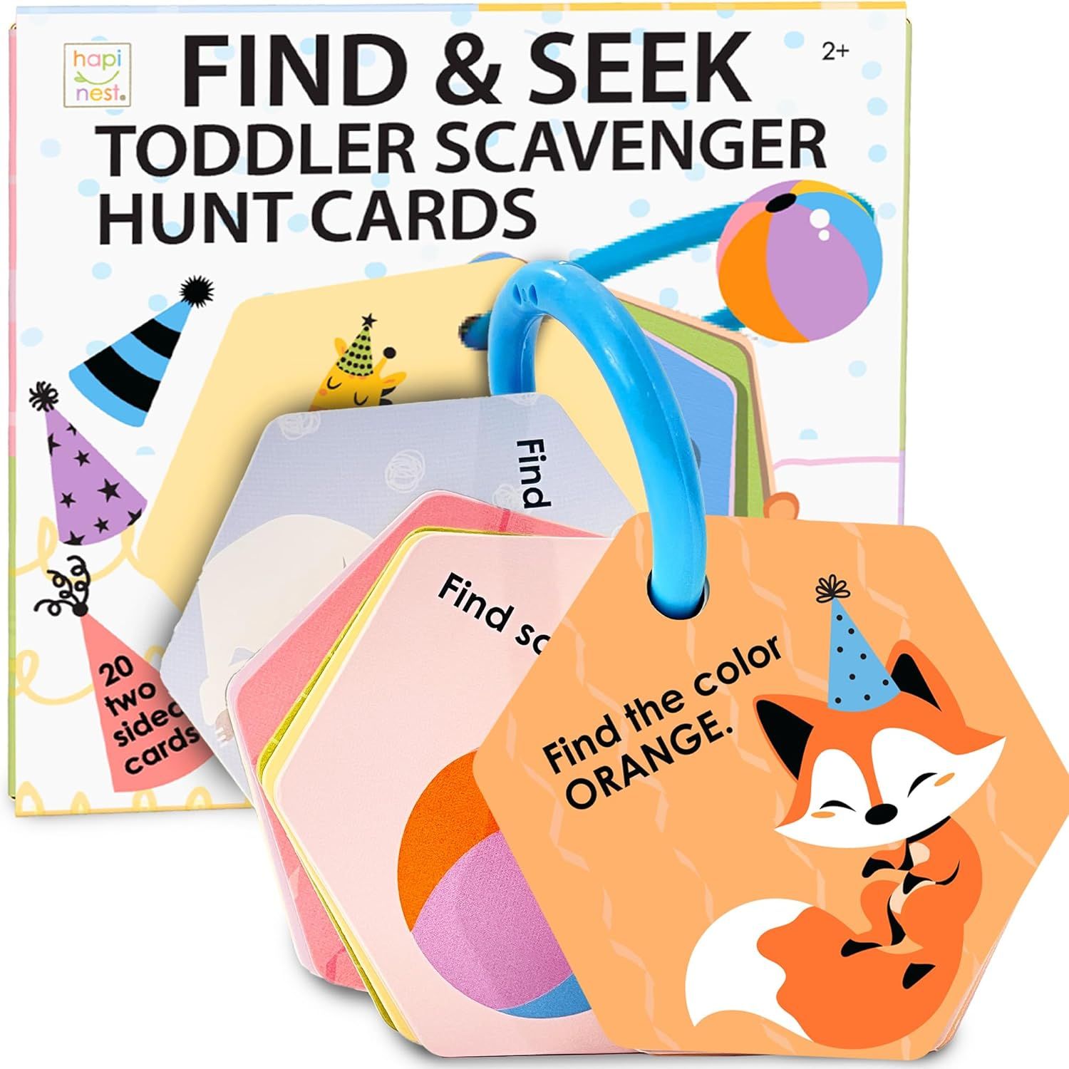 Hapinest Find and Seek Toddler Scavenger Hunt Cards Game for Kids Ages 2 Years and Up | Amazon (US)