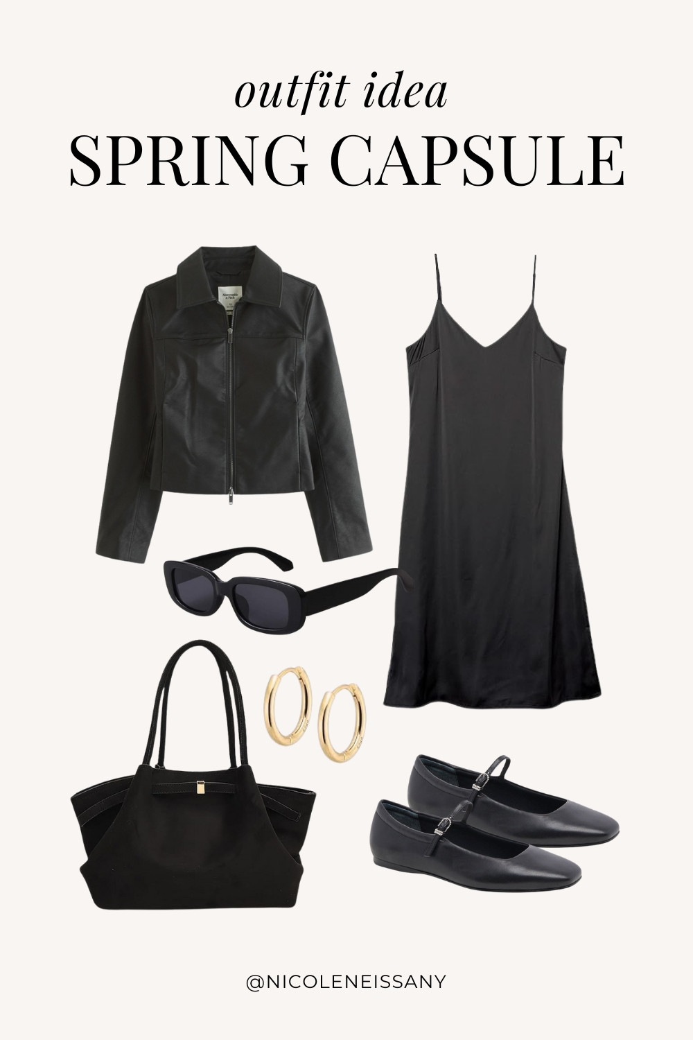 Spring outfit idea featuring my 2025 Spring Capsule Wardrobe staples | casual spring outfit, spring brunch outfit, spring date night outfit, spring date outfit, elevated casual spring outfit, spring work outfit, spring office outfit, casual spring outfit idea, spring outfits, spring shoes, 2025 spring trends, 2025 spring fashion trends, neutral capsule wardrobe, minimalist capsule wardrobe | leather jacket, spring jacket, spring outerwear, satin dress, slip dress, midi dress, spring dress, ballet flats, spring shoes, spring shoe trends, tote bag, spring bag trends, spring bags, gold hoop earrings

#LTKSpring #LTKPetite #LTKTravel #LTKSaleAlert #LTKShoeCrush #LTKWorkwear #LTKFindsUnder100 #LTKStyleTip #LTKFindsUnder50 #LTKSeasonal 

 