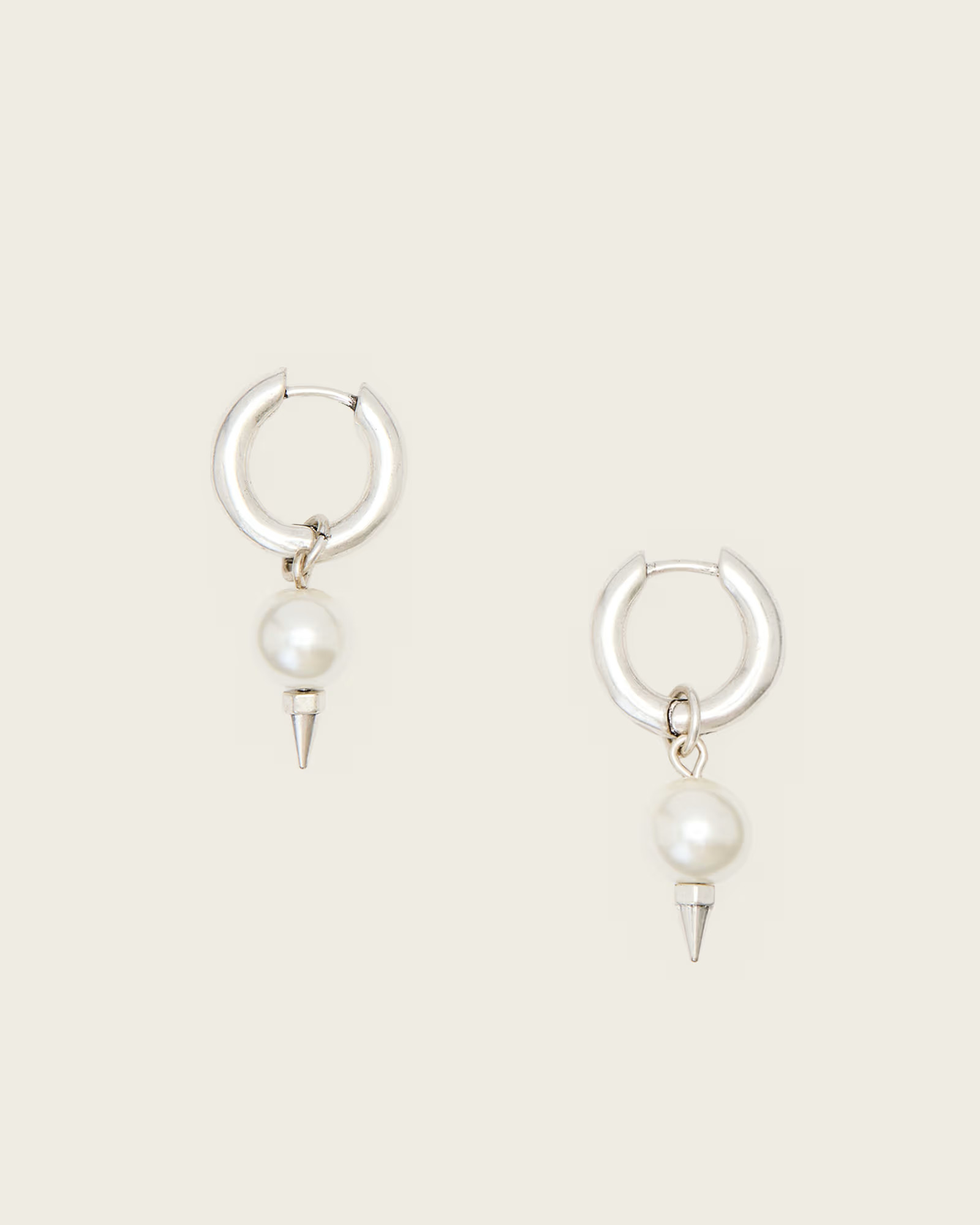 Rue Drop Earrings WARM SILVER | ALLSAINTS | AllSaints UK