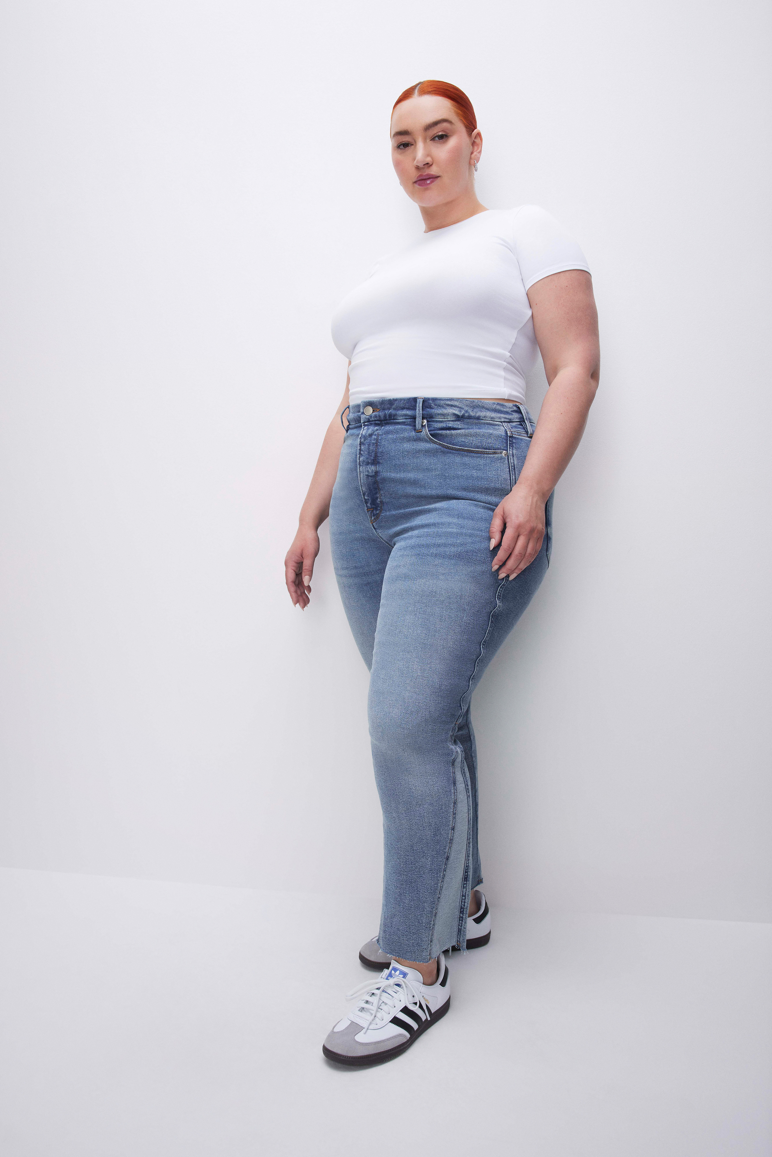 GOOD CURVE STRAIGHT JEANS | INDIGO494 - GOOD AMERICAN | Good American