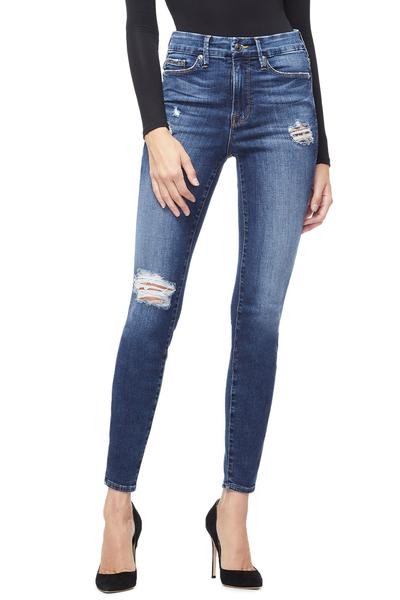 GOOD LEGS LEOPARD POCKETS | BLUE203 | Good American