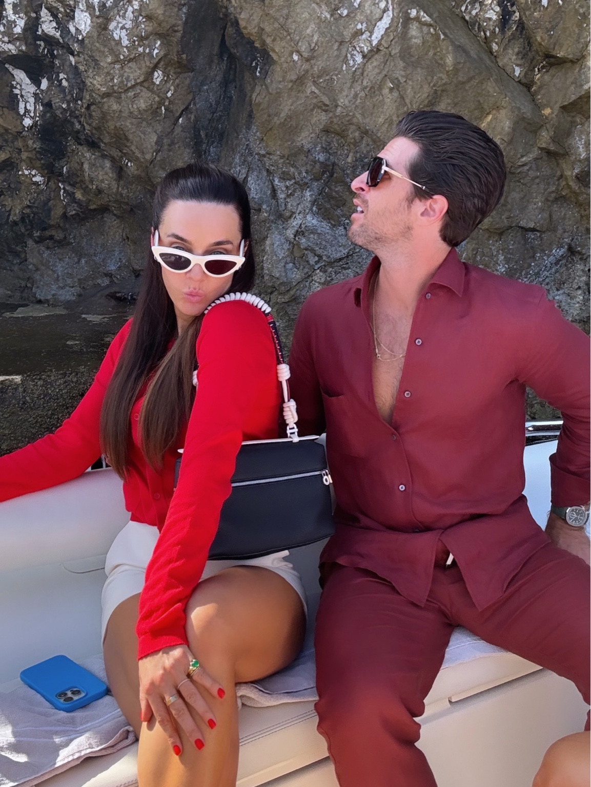 An all red boat look