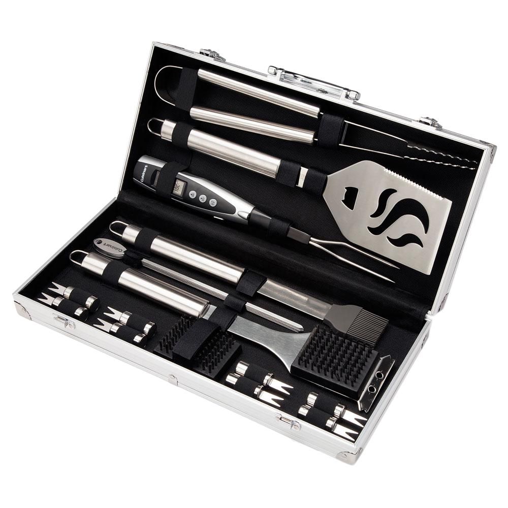 Deluxe Grilling Tool Set with Aluminum Storage Case(20-Piece) | The Home Depot