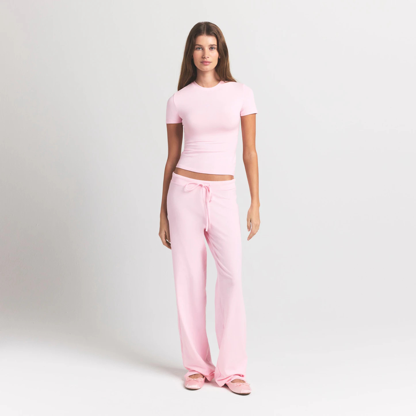 COTTON JERSEY T-SHIRT | CHERRY BLOSSOM | SKIMS | SKIMS (US)