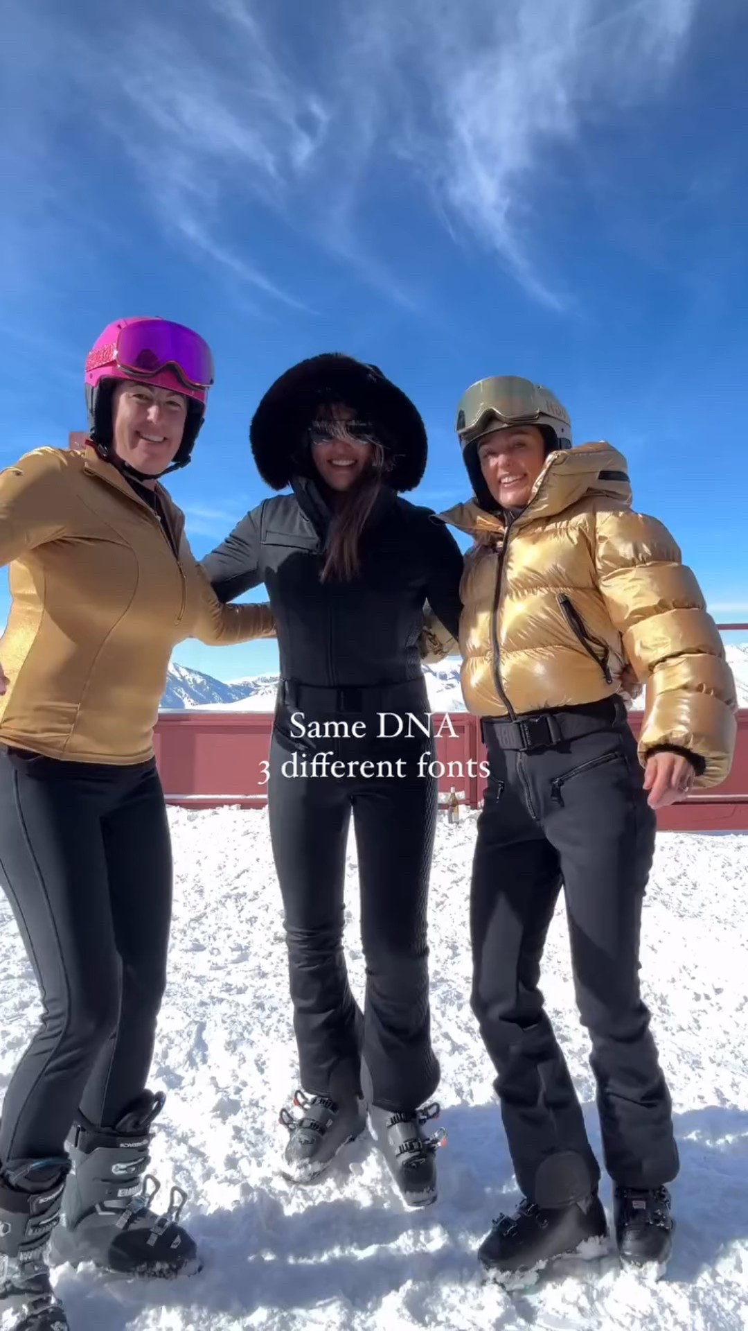 Same DNA 3 Different fonts 

#LTKWatchNow #LTKStyleTip