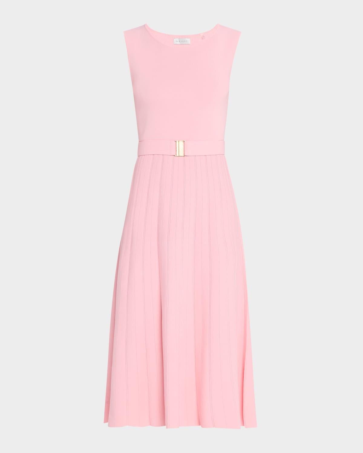 The Sumner Sleeveless Belted Midi Sweater Dress | Neiman Marcus