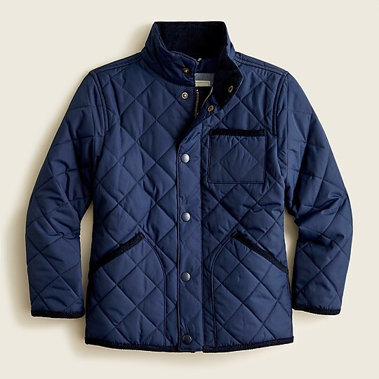 Boys' quilted field jacket | J. Crew US