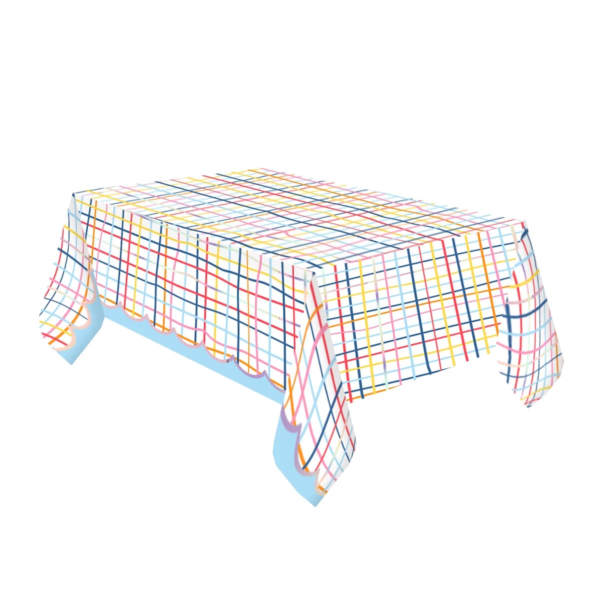 Packed Party 'People Covered In Fun' 84" x 54" Reversible Table Cover Multi-color Party Supply Se... | Walmart (US)