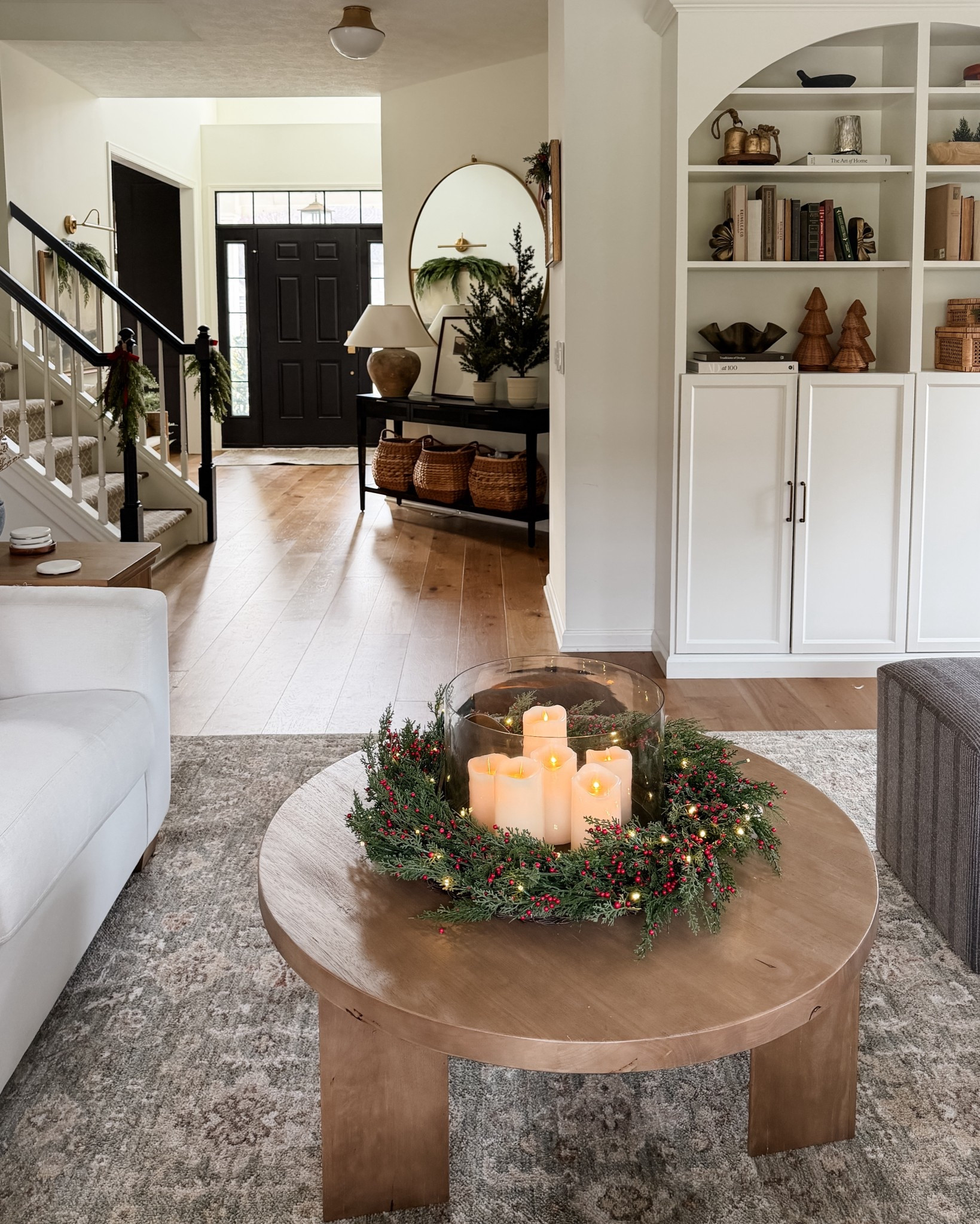 Just a view of our entry from the living room couch. ❤️🎄

#LTKSeasonal #LTKHome #LTKHoliday