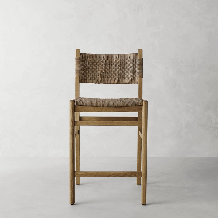 Sullivan Woven Dining Counter & Bar Stool | Williams-Sonoma