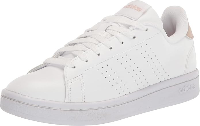 adidas Womens Advantage Lace Up Sneakers Shoes Casual - White | Amazon (US)