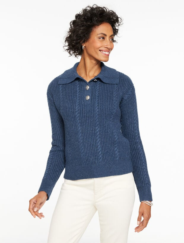 Johnny Collar Pullover | Talbots