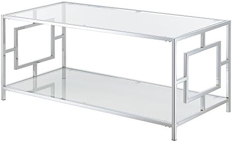 Convenience Concepts 135082 Coffee Table, Clear Glass/Chrome Frame | Amazon (CA)