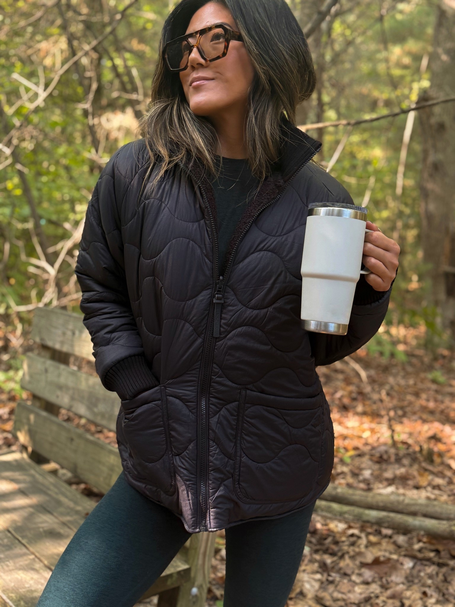 This reversible puffer is so comfy and I love this forest green space dye set! 

#LTKStyleTip #LTKSaleAlert #LTKActive
