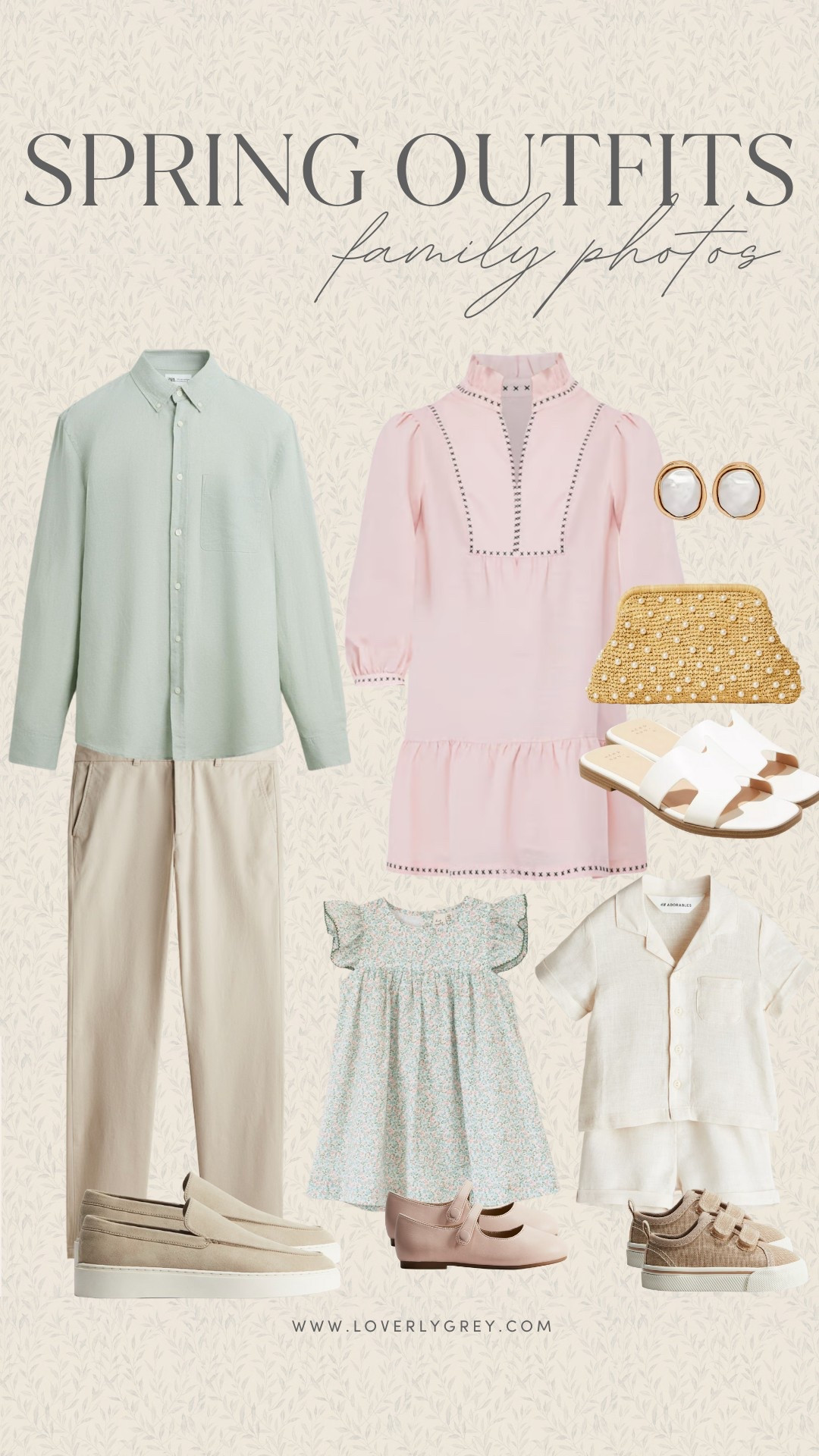 Love these outfits for spring family photos! The combination of pink and green is perfect for spring! 

Loverly Grey, spring family photos, spring fashion  

#LTKFamily #LTKSeasonal #LTKKids
