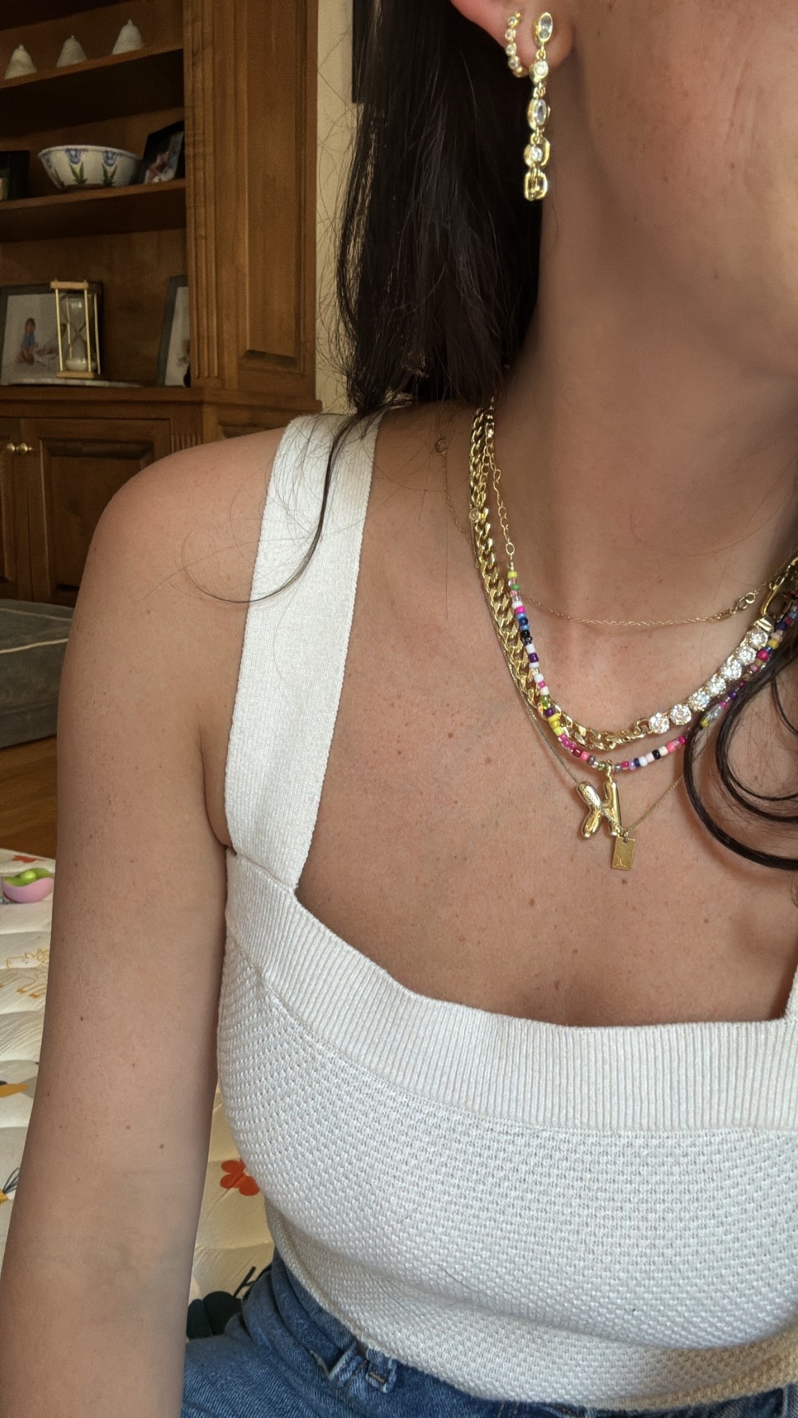 Jewelry and top links here! 