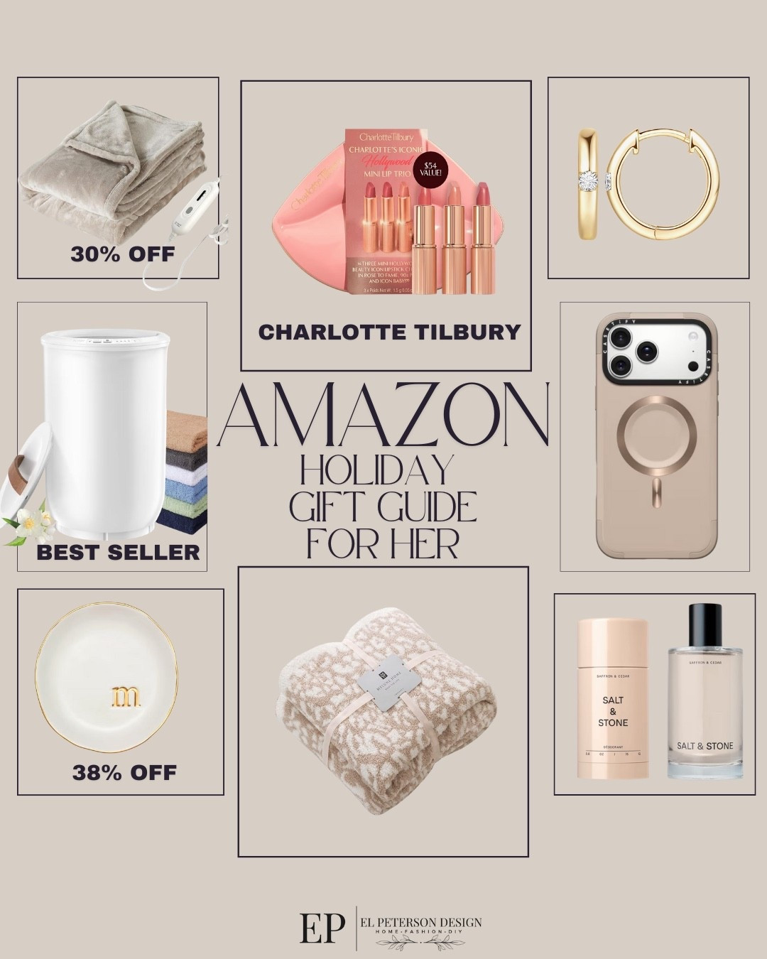 Amazon gift guide for her
Towel warmer
Phone case 
Blanket
Earrings
Jewelry dish
Electric blanket 

#LTKFindsUnder50 #LTKFindsUnder100 #LTKGiftGuide