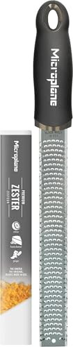 Microplane Premium Classic Series Zester 18/8, Black - Lemon Zester & Cheese Grater & Vegetable Grater - Citrus, Parmesan Cheese, Garlic, Ginger, Nutmeg, Chocolate - Stainless Steel Grater | Amazon (US)