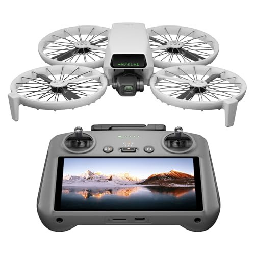 DJI Flip With RC 2 Screen Remote Controller, Follow Me Drone With 4K UHD Camera for Adults, Under 249 g, 3-Axis Gimbal Stabilization, 44000ft/13km Video Transmission, Palm Takeoff, 31-Min Flight Time | Amazon (US)