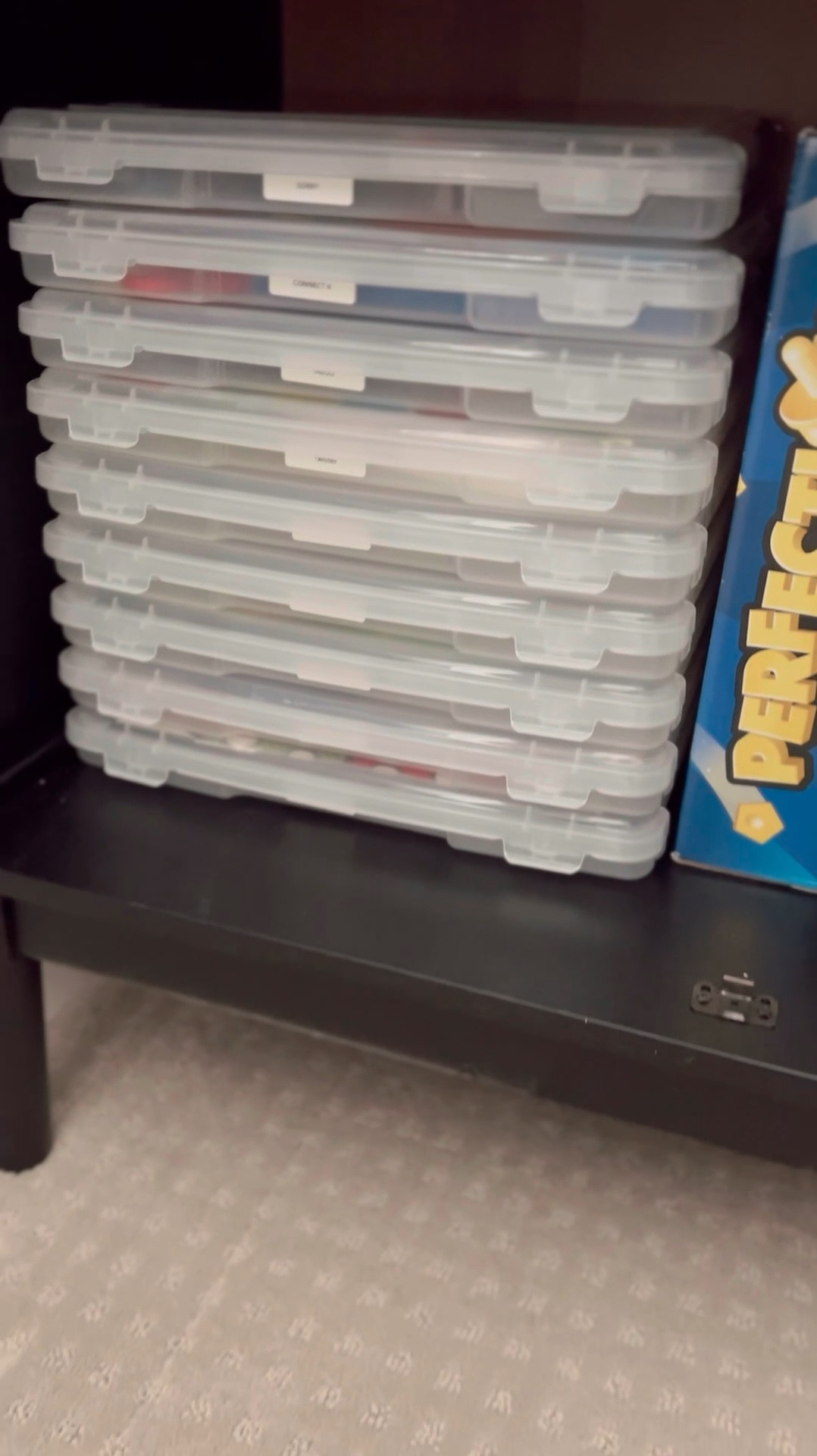 Organize your board games with these slim containers. I love that everything is labeled 🙌🏼

#LTKKids #LTKHome #LTKSaleAlert